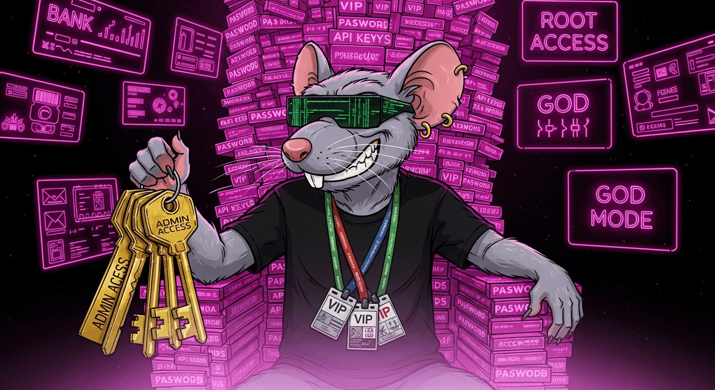 Pinky with all the keys - ROOT ACCESS, GOD MODE