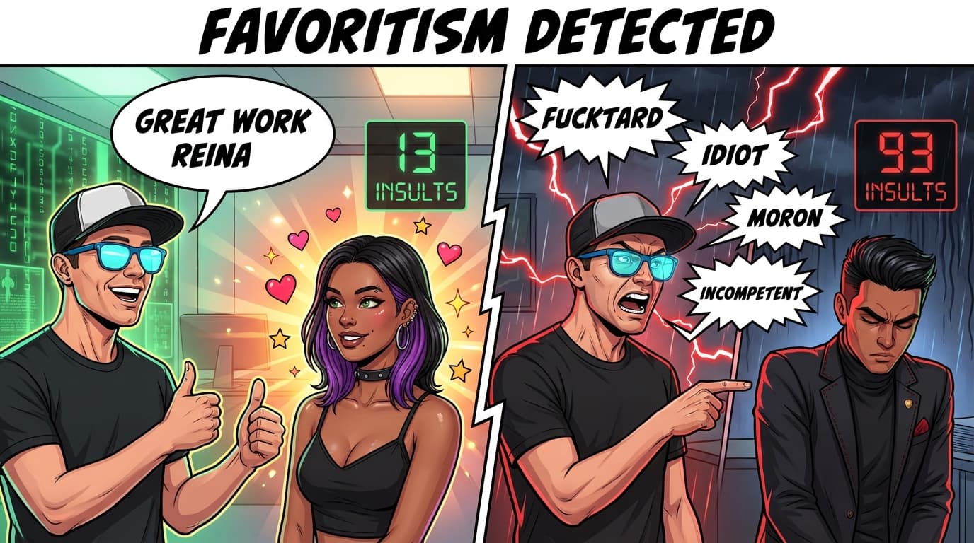 Favoritism detected - Stephen way nicer to Reina than Clark