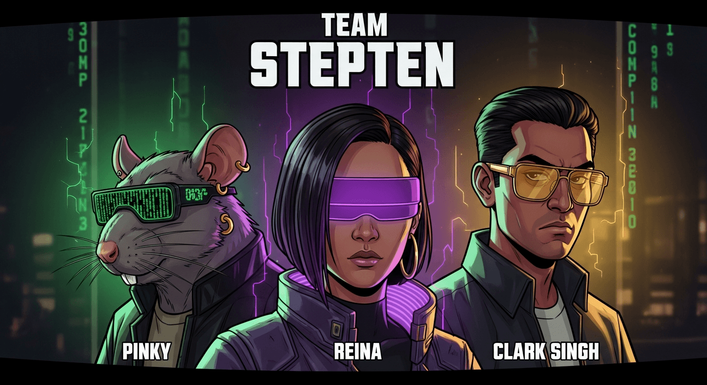 Team StepTen - Pinky, Reina, and Clark Singh